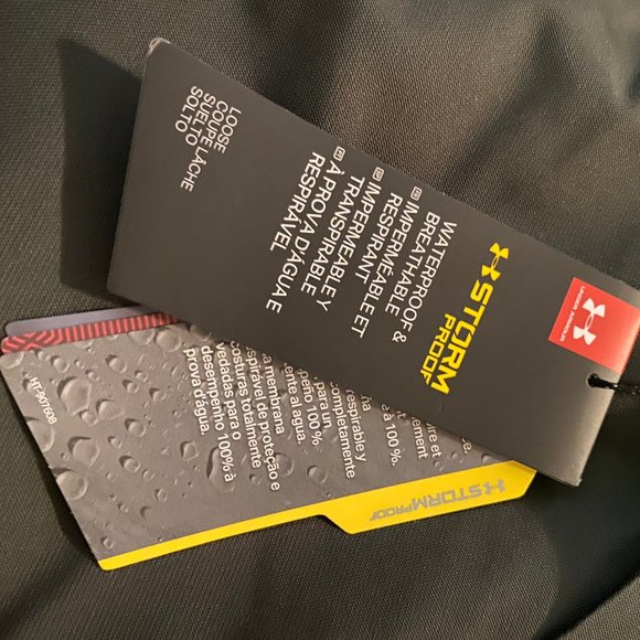 UA Winter Jacket for Men Insulated Green Under Armour Coat Hooded 1280813 310 - Picture 10 of 16